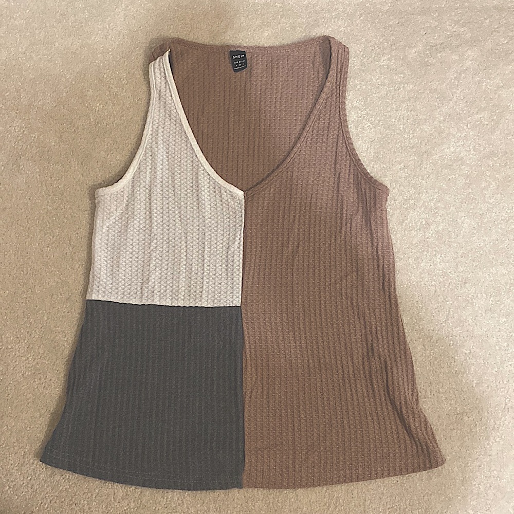 Shein Flowy Colorblock Tank